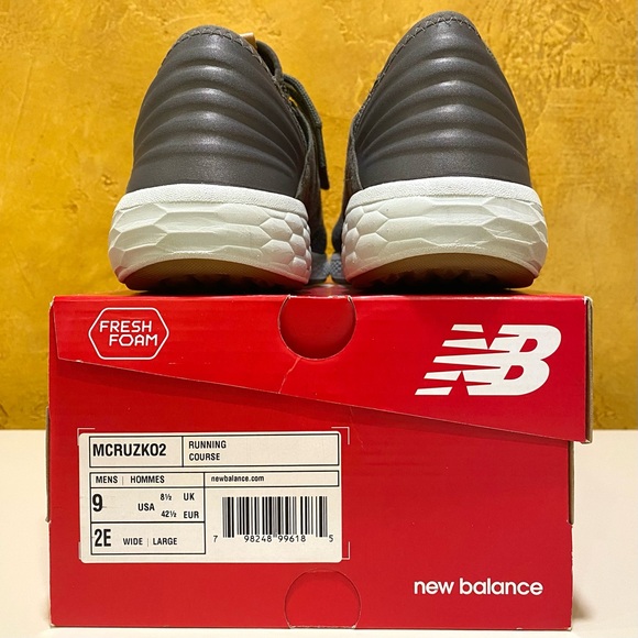 MEN’S NEW BALANCE FRESH FOAM CRUZ KNIT MCRUZKO2 SHOES, MILITARY OLIVE 9 2E WIDE - Picture 6 of 14